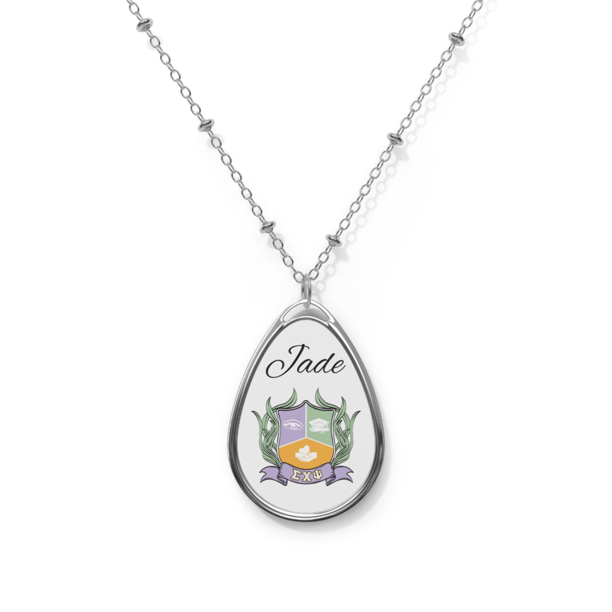 Jade Oval Necklace