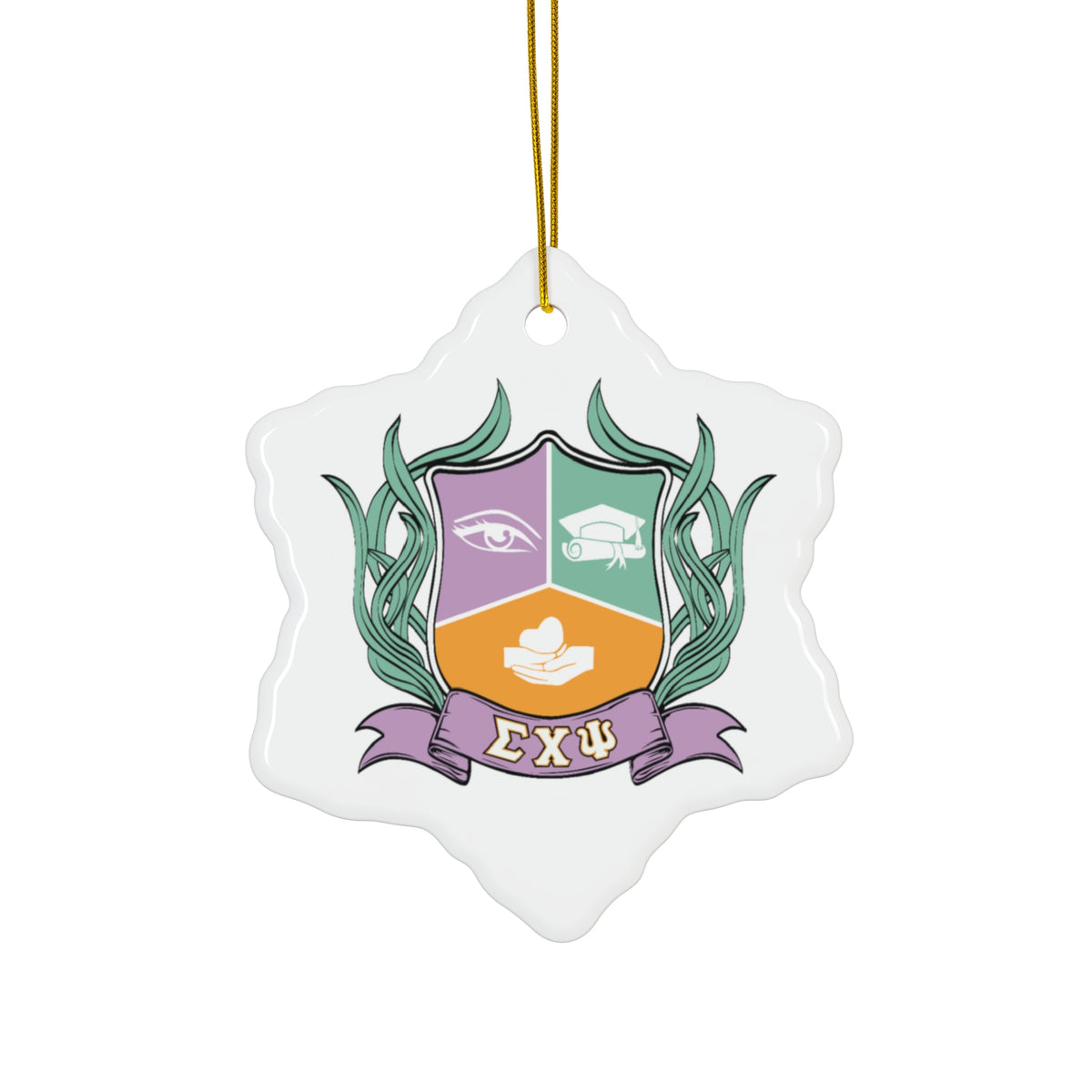Ceramic Ornament, 4 Shapes