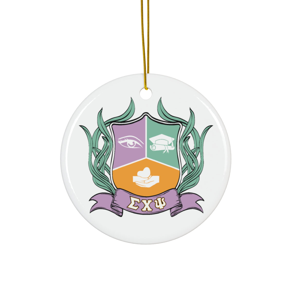 Ceramic Ornament, 4 Shapes