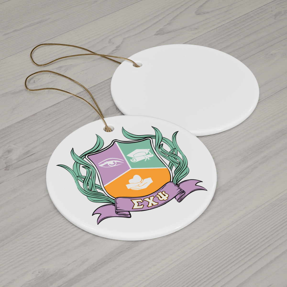 Ceramic Ornament, 4 Shapes