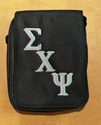ΣΧΨ Embroidered Crossbody Bag