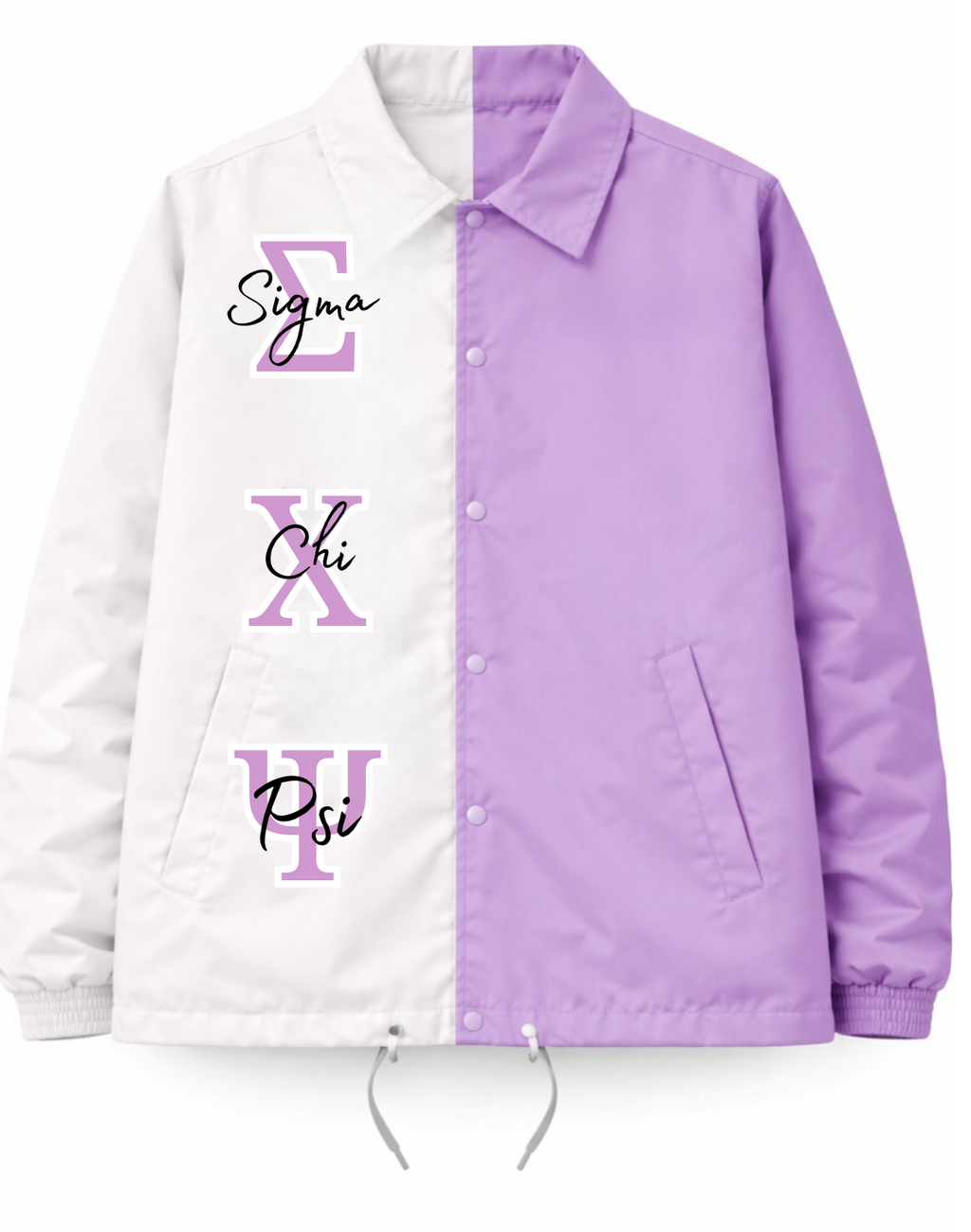 Sigma Chi Psi Half & Half Line Jackets, Windbreakers & Bombers
