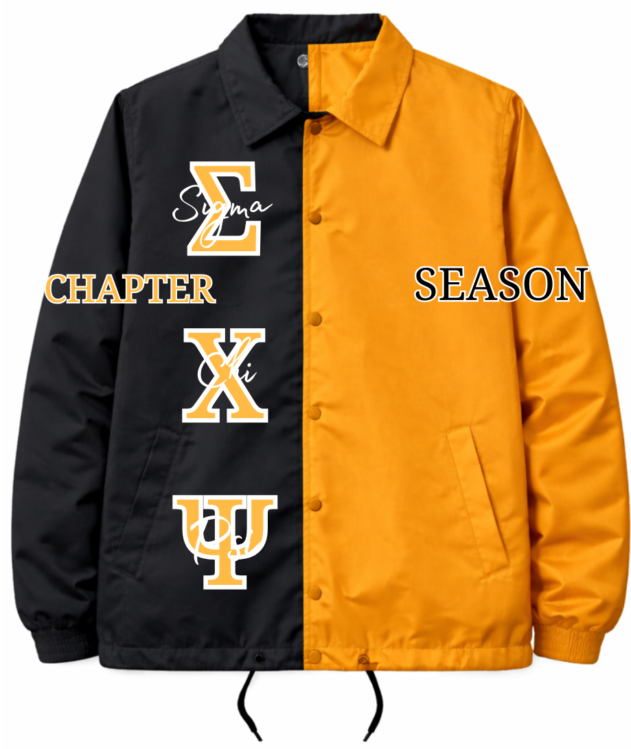 Sigma Chi Psi Half & Half Line Jackets, Windbreakers & Bombers