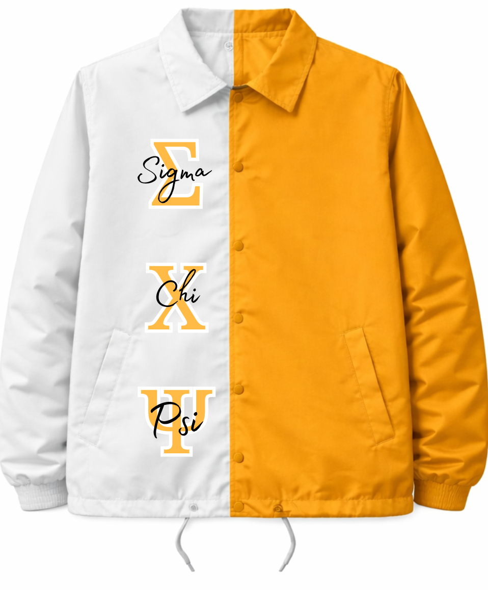 Sigma Chi Psi Half & Half Line Jackets, Windbreakers & Bombers