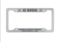 Gamma Sigma Gamma Fraternity License Plate Frame — LIGHT GREY