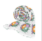 Crest Patterned Scarf