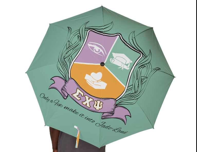 Mint Green Crest Umbrella - few into jade-land