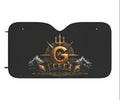 Car Sun Shade — Nautical Trident Emblem Front Windshield Cover